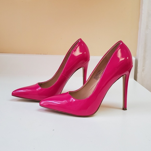 Miss Lola Shoes - Hot Pink pumps